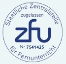 Staatlich zugelassene Fernlehre - ZFU-Nr. 7541425